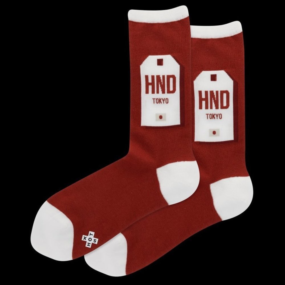 HotSox TOKYO Luggage Tag Crew Socks
